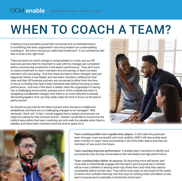 Team Coaching